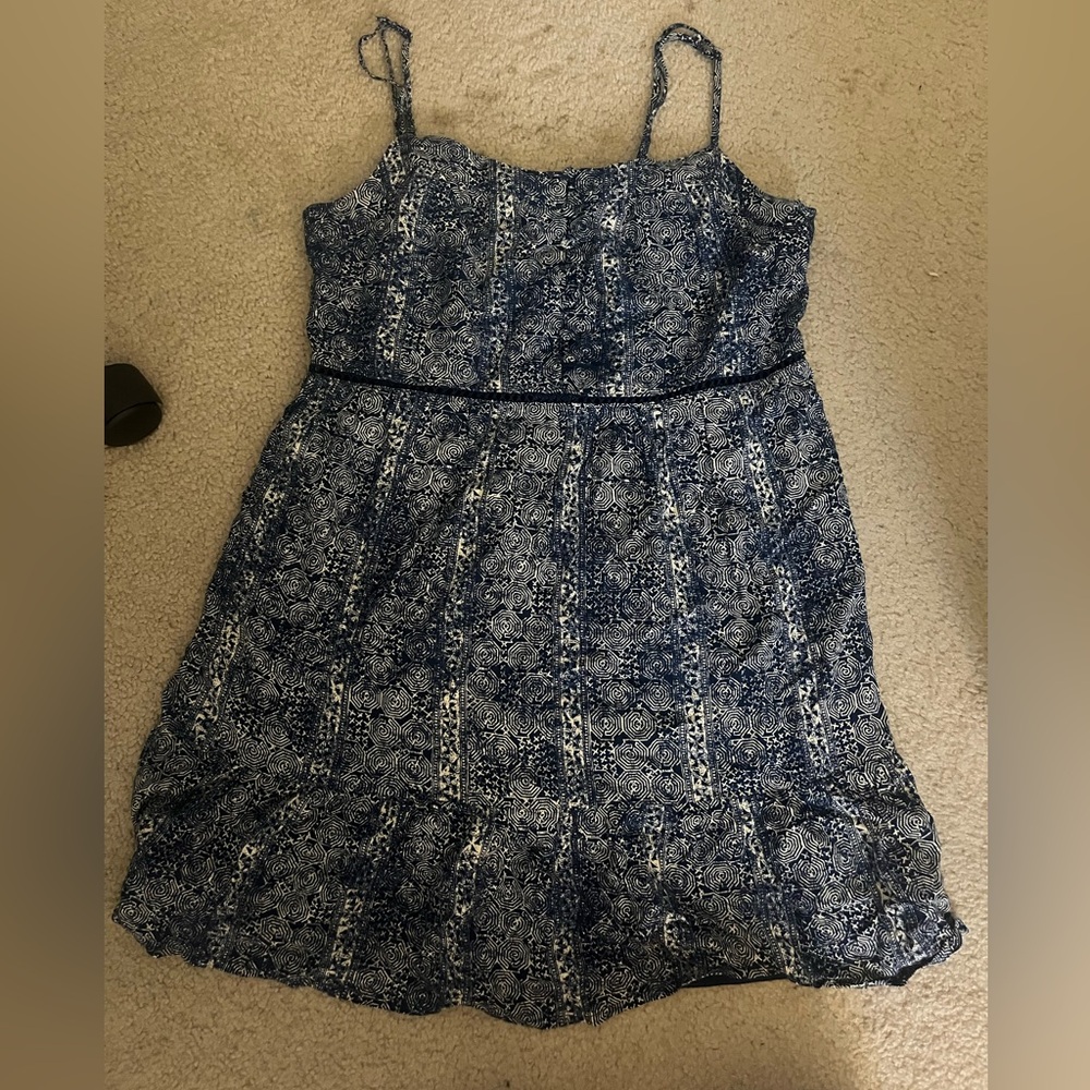 Blue mini dress